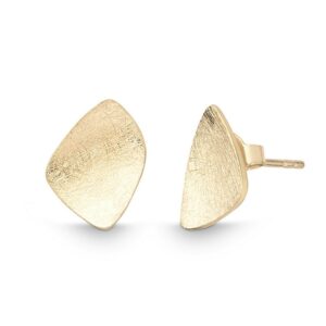 Gelbgold Ohrstecker eismatt Quinn