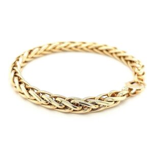 Gelbgold Zopf Armband