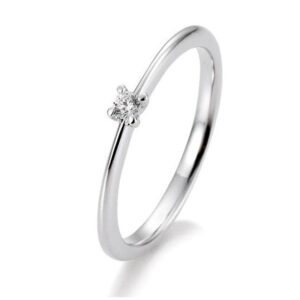Brillant Ring 0,05 ct 4er Krappe Weißgold
