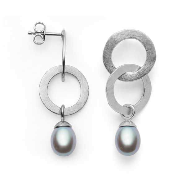 Silber Ohrhänger mit Perlen bastian inverun 38401