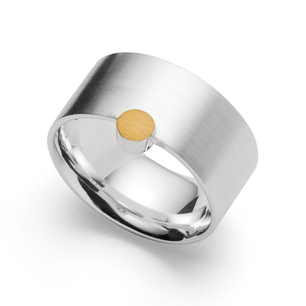 Silber Ring teilvergoldet bastian inverun27390
