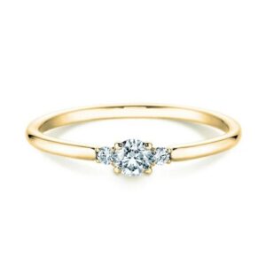 Gelbgold Ring Glory Peitite