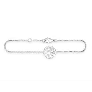Silber Armband Quinn mit Mittelteil gehämmert