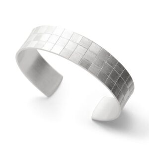 Silber Armreif kariert bastian inverun
