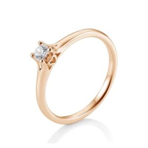 Verlobungsring Secret Heart Solitaire Rotgold