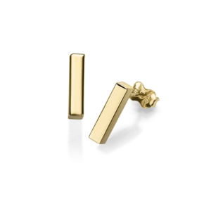 Gelbgold Ohrstecker Stäbchen