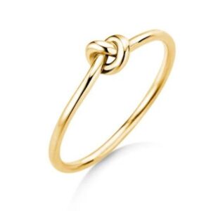 Knotenring Gelbgold