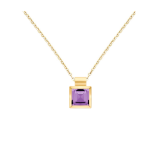 Amethyst Anhänger Gelbgold