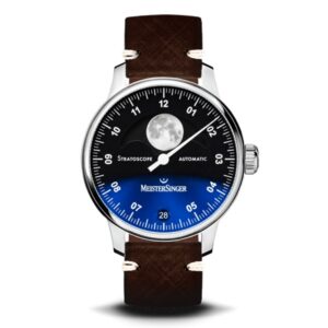 Meistersinger Einzeigeruhr Stratoscope Mondphase