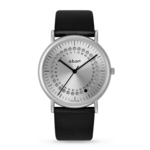 abart Lochscheiben Uhr silber