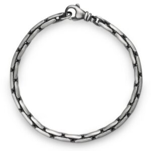 Silber Armband 22 cm teiloxidiert Quinn