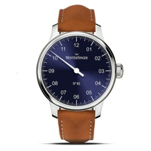 Meistersinger Handaufzug Nr 1 blau