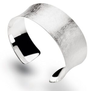 Silber Armspange bastian inverun eismatt konkav