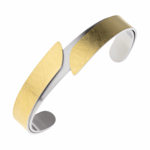 Ernstes Armspange Edelstahl goldplattiert
