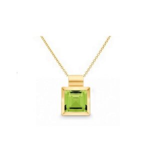 Peridot Anhänger Gelbgold Quinn