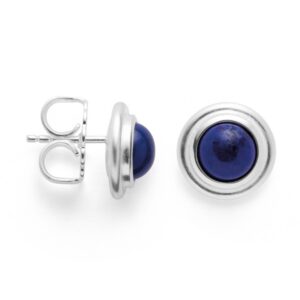Silber Ohrstecker mit Lapislazuli bastiian 43190