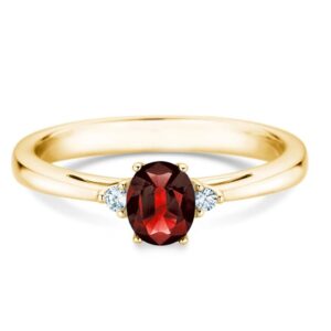 Rubin Ring Life Gelbgold