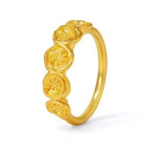 Bernd Wolf Ring Rosalind Silber goldplattiert