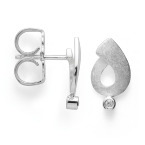 bastian inverun silber ohrstecker diamant 42830