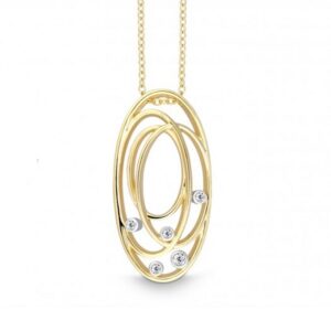 Quinn Gelbgold Kette mit Anhänger 1