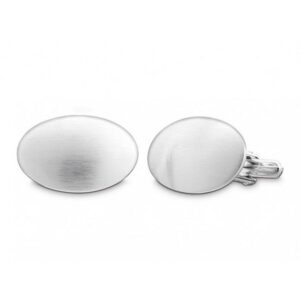 Silber Manschettenknöpfe oval Quinn 0105001