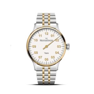 MesiterSinger Einzeiger Uhr Yaara weiß