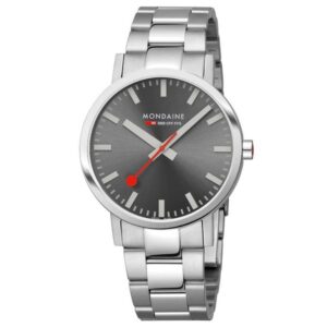 Mondaine Classic Uhr 40 mit Stahlband