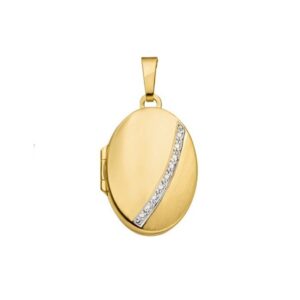Medaillon Anhänger Gelbgold FSK